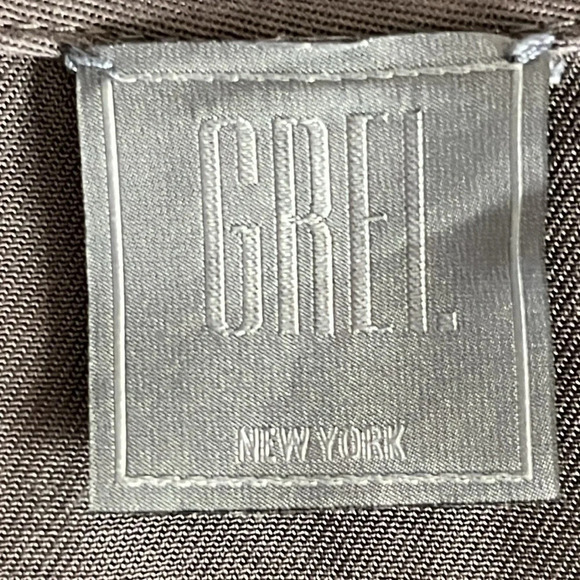 GREI. Minimalist Lagenlook Long Sleeve Shift Dress in Gray - Size Medium - Picture 4 of 8